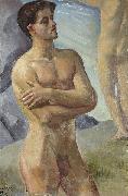 Jean-Baptiste Paulin Guerin Bathing Men oil on canvas
